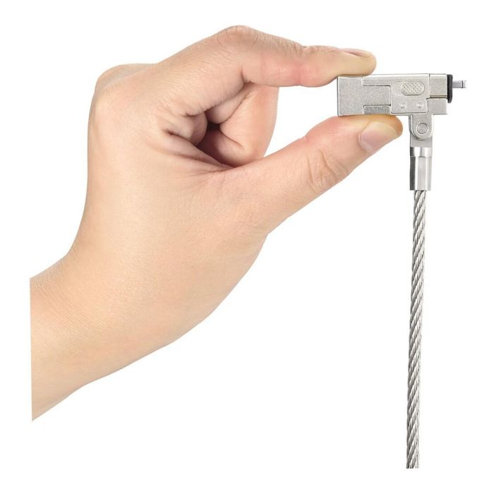 Kensington NanoSaver 2.0 EQ Candado Fino Con Llave Para Portátiles, 1,83 M, Acero Inoxidable, Plata