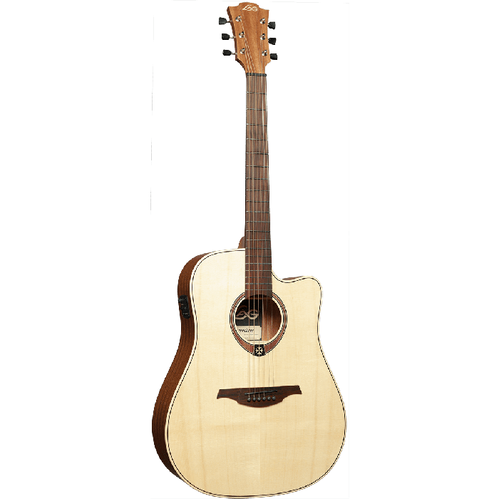 LAG Guitarra Acústica Electroacústica Dreadnought Cutaway Tramontane 70 A/C - Natural 1 LAG Guitarra Acústica Electroacústica Dreadnought Cutaway Tramontane 70 A/C - Natural 1