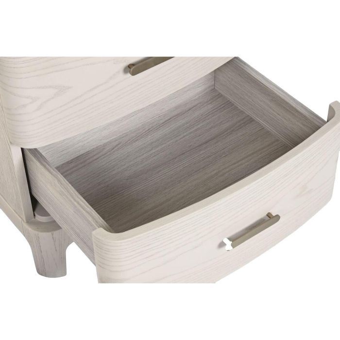Mesita de Noche Home ESPRIT Gris claro 53 x 42 x 56,2 cm 6 Mesita de Noche Home ESPRIT Gris claro 53 x 42 x 56,2 cm 6