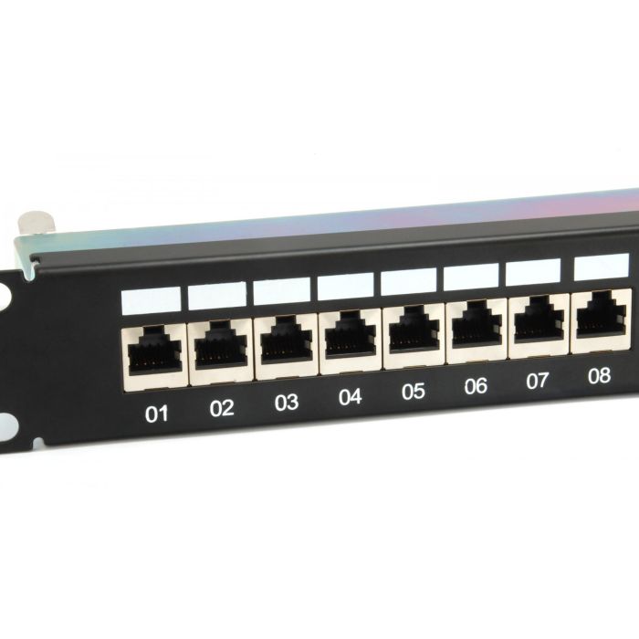 Equip Patchpanel 24x RJ45 Cat6A 19" FTP 1HE ISO/IEC schwarz 2