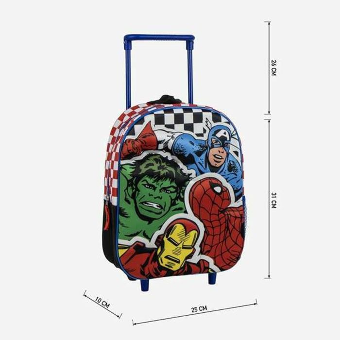 Mochila infantil trolley 3D avengers 25.0 x 31.0 x 10.0 cm 1 Mochila infantil trolley 3D avengers 25.0 x 31.0 x 10.0 cm 1