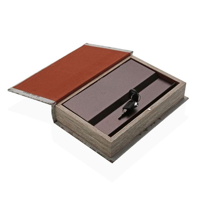 Caja Decorativa Versa Lienzo Madera MDF Árbol Libro 2 Caja Decorativa Versa Lienzo Madera MDF Árbol Libro 2