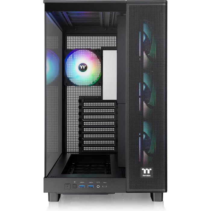 Thermaltake View 380 XL TG ARGB Black Midi Tower PC Gaming con Vidrio Templado, ATX, Iluminación ARGB 3