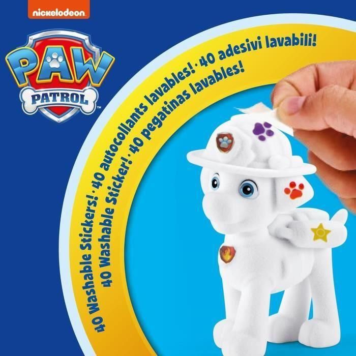 Crayola 74-0290 Washimals Patrulla Canina Set 4 Mascotas Decorar y Lavar Chase, Rubble, Marshall, Skye + Rotuladores Cepillo Pegatinas +3 Años 2