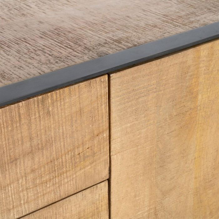 Mueble Tv Natural Madera de Mango Salón 150 X 44 X 55 cm