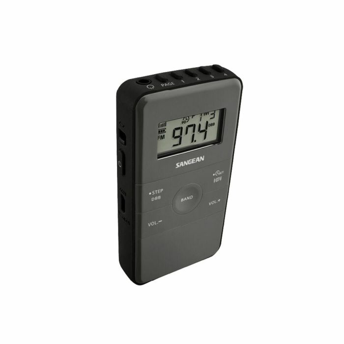Radio Portátil Digital Sangean Negro AM/FM Recargable 5 Radio Portátil Digital Sangean Negro AM/FM Recargable 5
