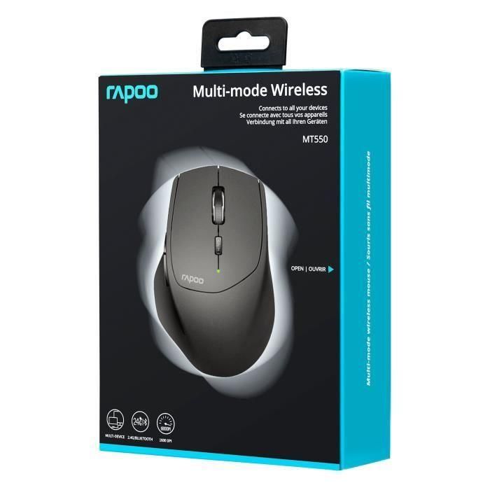 Ratón inalámbrico Rapoo MT550 negro 4 Ratón inalámbrico Rapoo MT550 negro 4