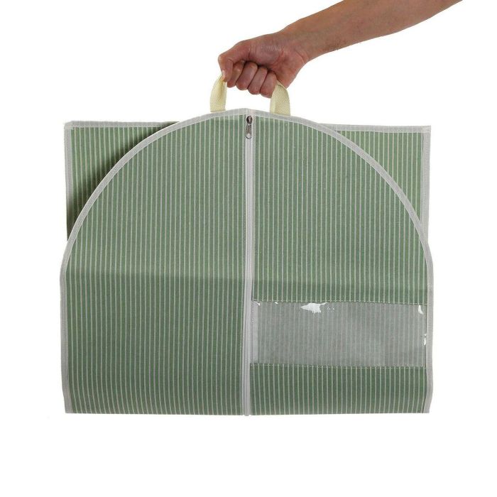 Funda para Traje Versa Rayas Verde 100 x 60 cm 2 Funda para Traje Versa Rayas Verde 100 x 60 cm 2
