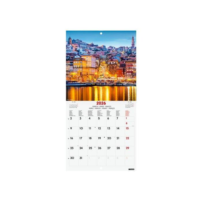 Calendario (2026) Finocam Internacional Pared Imagenes Mensual Para Escribir 180X180 Charming
