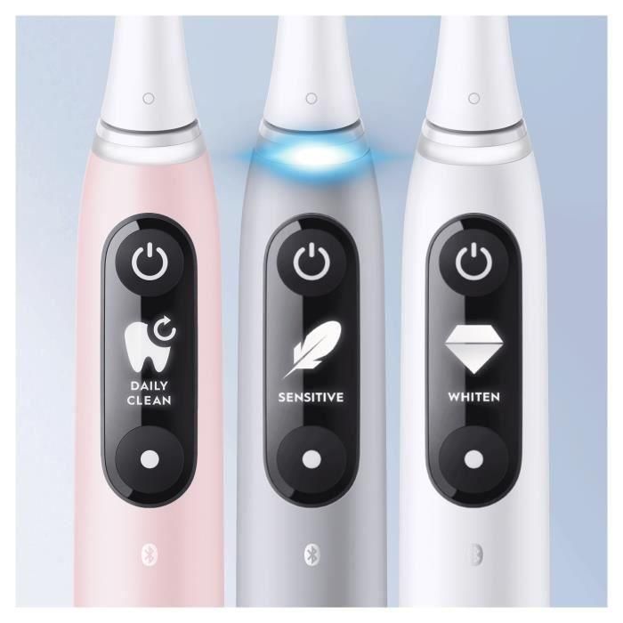 Oral-B iO 6S Cepillo de dientes eléctrico gris con conexión Bluetooth, 2 cabezales, 1 estuche de viaje 2 Oral-B iO 6S Cepillo de dientes eléctrico gris con conexión Bluetooth, 2 cabezales, 1 estuche de viaje 2