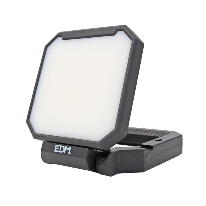 Edm Foco Led de Trabajo XL 60W 4000LM, 3 Modos de Luz, Batería de Litio, Power Bank, IP44, Cabezal Giratorio 360°, Incluye USB Tipo C Edm Foco Led de Trabajo XL 60W 4000LM, 3 Modos de Luz, Batería de Litio, Power Bank, IP44, Cabezal Giratorio 360°, Incluye USB Tipo C