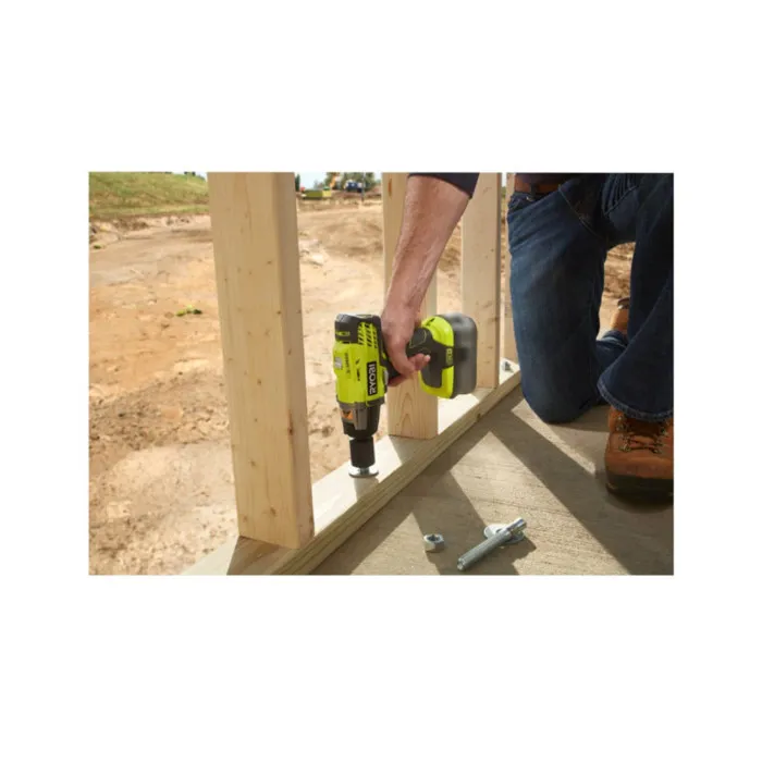 Ryobi Destornillador de 18V con Batería 2.0 Ah, Cargador Rápido y 3 Enchufes 3