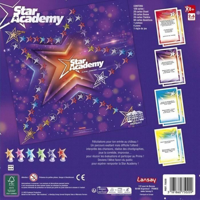 Juego de preguntas y respuestas Lansay Star Academy (FR) (Francés) 1 Juego de preguntas y respuestas Lansay Star Academy (FR) (Francés) 1