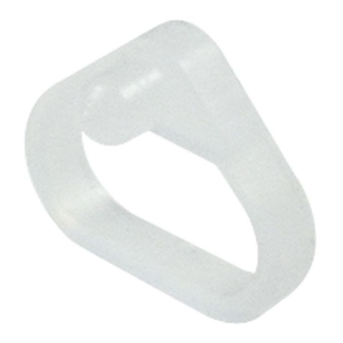 DUVER Tope de Seguridad Blocaestante para Estantes, Taladro de 5mm, Color Blanco - Pack de 100 Unidades