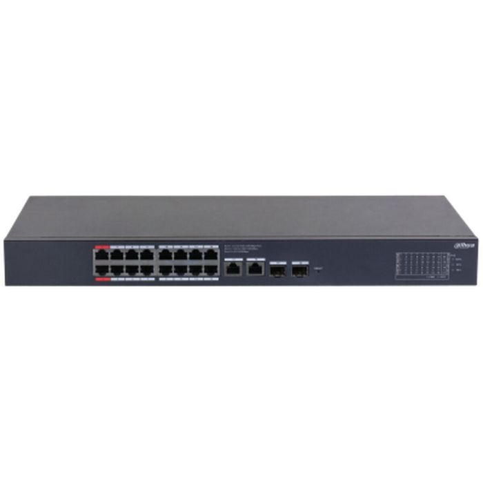 Dahua CS4220-16GT-240 Switch PoE Gestionado Cloud L2 16 Puertos Gigabit + 2 Uplink RJ45 + 2 SFP Gigabit 240W