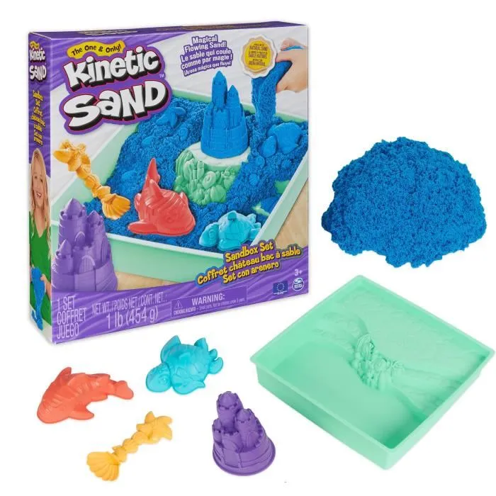 Spin Master Arena Mágica Kinetic Sand 6067800 Set Incluye 450gr Arena, Moldes, Herramientas y Bandeja para Niños +3 Años 2