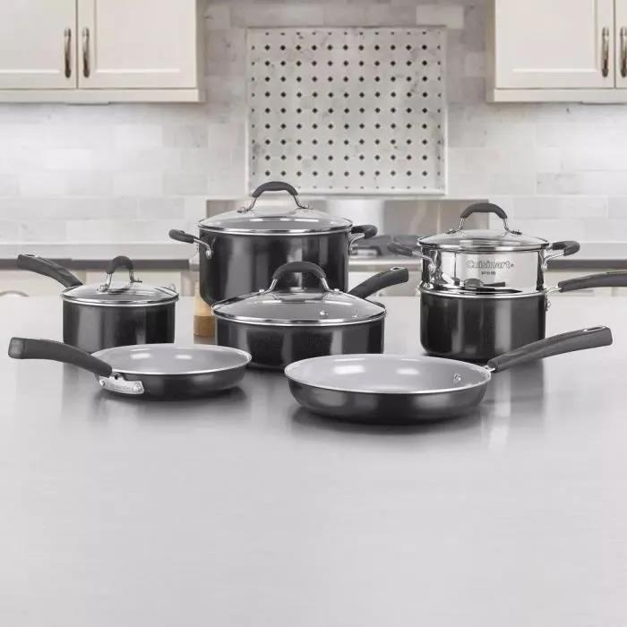 Cuisinart 54C11BKEU Batería de Cocina 11 Piezas Cerámica Antiadherente Todas las Placas Inducción 3 Cuisinart 54C11BKEU Batería de Cocina 11 Piezas Cerámica Antiadherente Todas las Placas Inducción 3