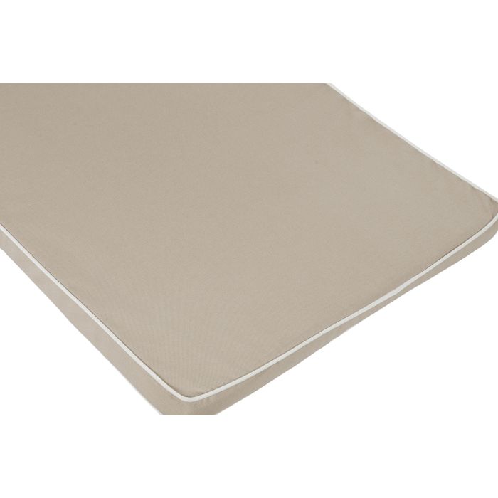 Cojin Tumbona Terraza Y Jardin DKD Home Decor Beige Blanco 42 x 5 x 115 cm 1