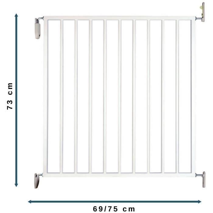 Barrera de seguridad infantil NORDLINGER PRO VOGUE - 69 a 75 cm - Giratoria - Fácil apertura 4 Barrera de seguridad infantil NORDLINGER PRO VOGUE - 69 a 75 cm - Giratoria - Fácil apertura 4