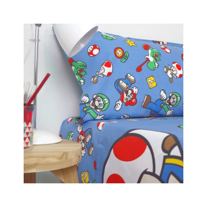 Juego sabanas Super Mario Bros 90cm 1 Juego sabanas Super Mario Bros 90cm 1