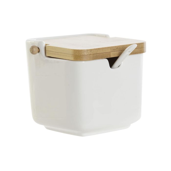 Azucarero Basicos DKD Home Decor Blanco Natural 11.5 x 9 x 10.5 cm (4 Unidades) 0 Azucarero Basicos DKD Home Decor Blanco Natural 11.5 x 9 x 10.5 cm (4 Unidades) 0