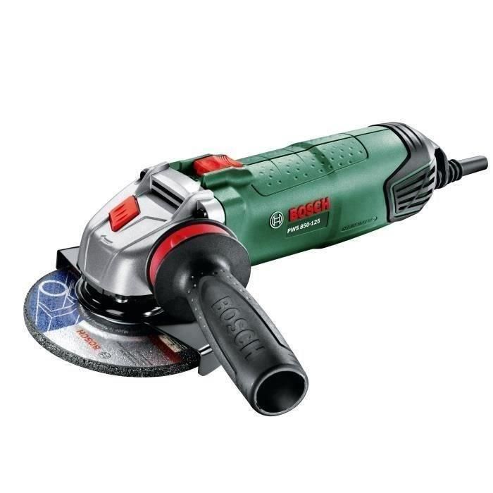 Amoladora manual Bosch - PWS 850-125 + AVH + Disco de diamante 1