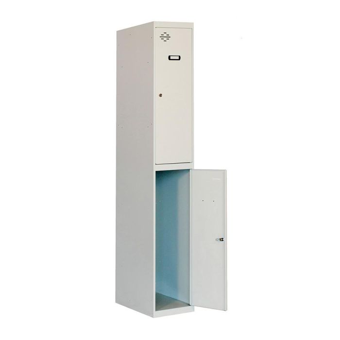 Simon Rack Taquilla metálica Simonlocker Tandem 1/2 300, Gris claro, Metal, 30x50x180 cm