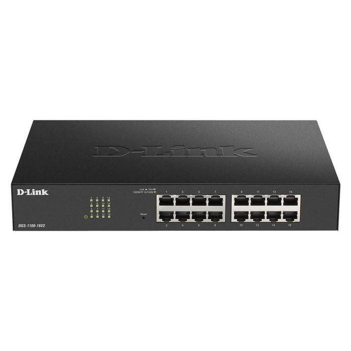 D-Link DGS-1100-16V2/E M RM - Switch L2 Gestionado con 16 Puertos Gigabit Ethernet para Montaje en Rack 0 D-Link DGS-1100-16V2/E M RM - Switch L2 Gestionado con 16 Puertos Gigabit Ethernet para Montaje en Rack 0