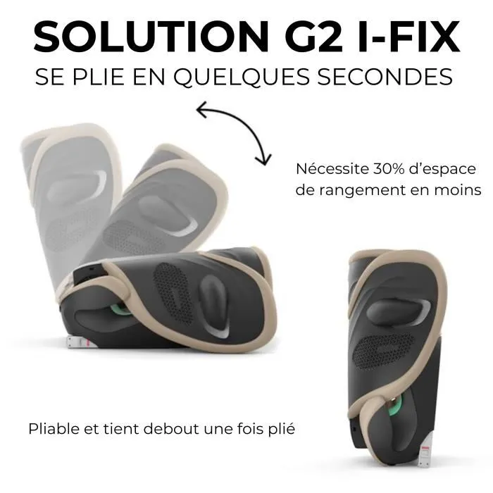 Cybex Gold Solution G2 i-Fix Plus Silla de Coche Tejido, Azul Tormenta CYB4063846470266 2