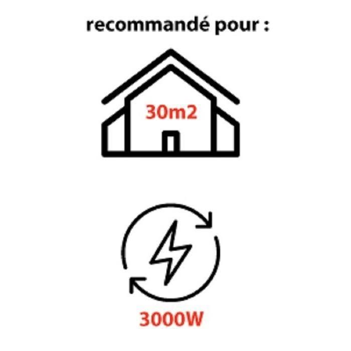 MECAFER Soplador eléctrico 3000 W MH3000 1