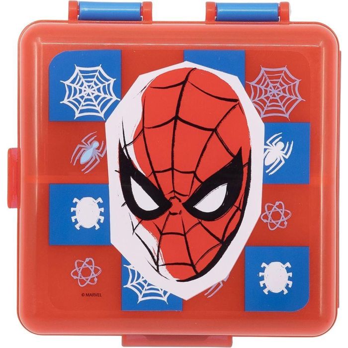 Sandwichera Cuadrada Multicompartimentos Spiderman CZ11274 2 Sandwichera Cuadrada Multicompartimentos Spiderman CZ11274 2