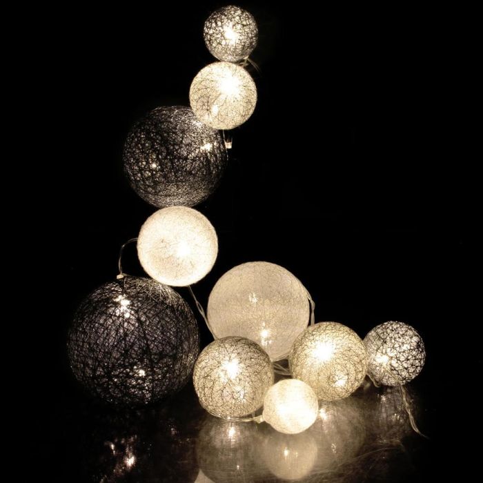 Home Deco Factory Guirnalda Luz 10 Led Gris Decorativa 192cm 4