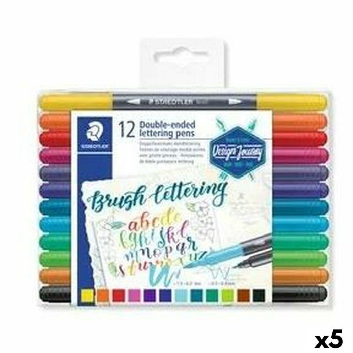 Set de Rotuladores Staedtler Lettering Doble punta (5 Unidades) 0 Set de Rotuladores Staedtler Lettering Doble punta (5 Unidades) 0