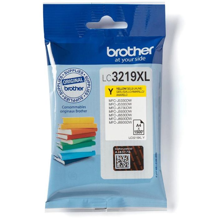 TINTA BROTHER LC-3219XLY AMARILLO ALTA CAPACIDAD 1.500PAG 0 TINTA BROTHER LC-3219XLY AMARILLO ALTA CAPACIDAD 1.500PAG 0