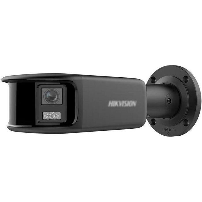 Hikvision Cámara IP Bullet 8M 4K Panoramic ColorVu 4mm WDR IP67. Audio, Alarma, Micrófono, Luz Blanca 40m. Negro
