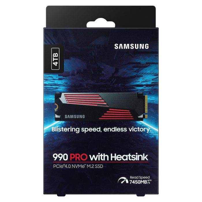 Samsung 990 PRO SSD M.2 4TB NVMe PCIe 4.0 x4 Lectura 7450MB/s con Disipador Retail 3