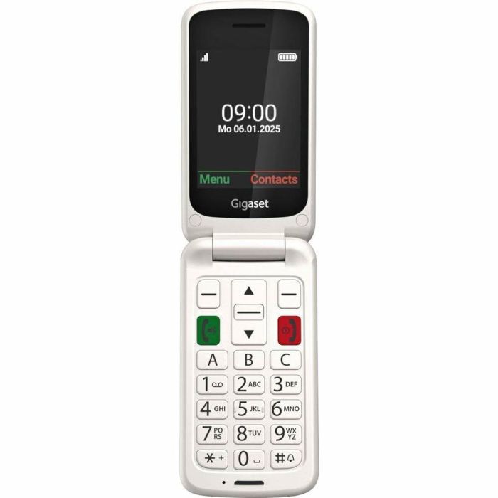 Gigaset GL595 Teléfono Móvil Concha para Mayores Dual SIM Silver, IP44 resistente a salpicaduras y polvo 7