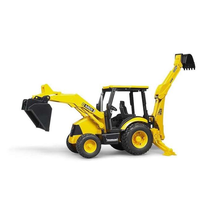 Bruder 02427 Excavadora Mixta JCB Midi CX Juguete 3 en 1: Miniexcavadora, Cargadora y Tractor con pala frontal funcional 3 Bruder 02427 Excavadora Mixta JCB Midi CX Juguete 3 en 1: Miniexcavadora, Cargadora y Tractor con pala frontal funcional 3
