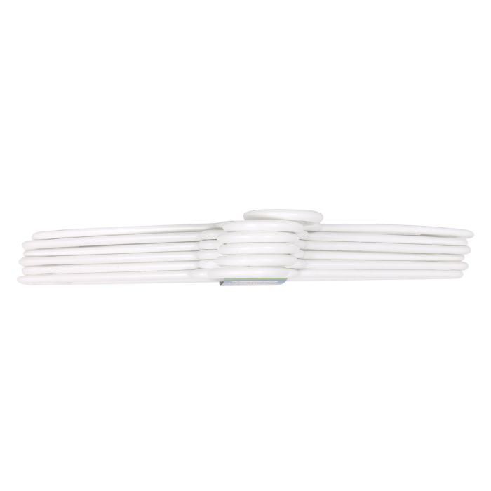 Dem Set 6 Perchas Plástico 42 x 20 cm Blancas (8 Cajas)
