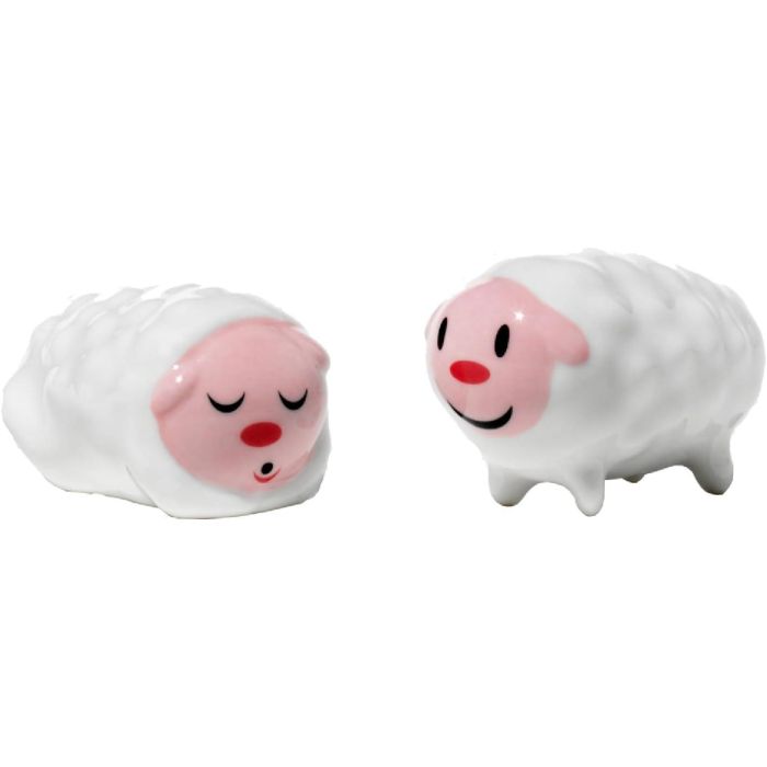 Alessi Set de Dos Estatuillas de Porcelana Sheep AMGI10SET3