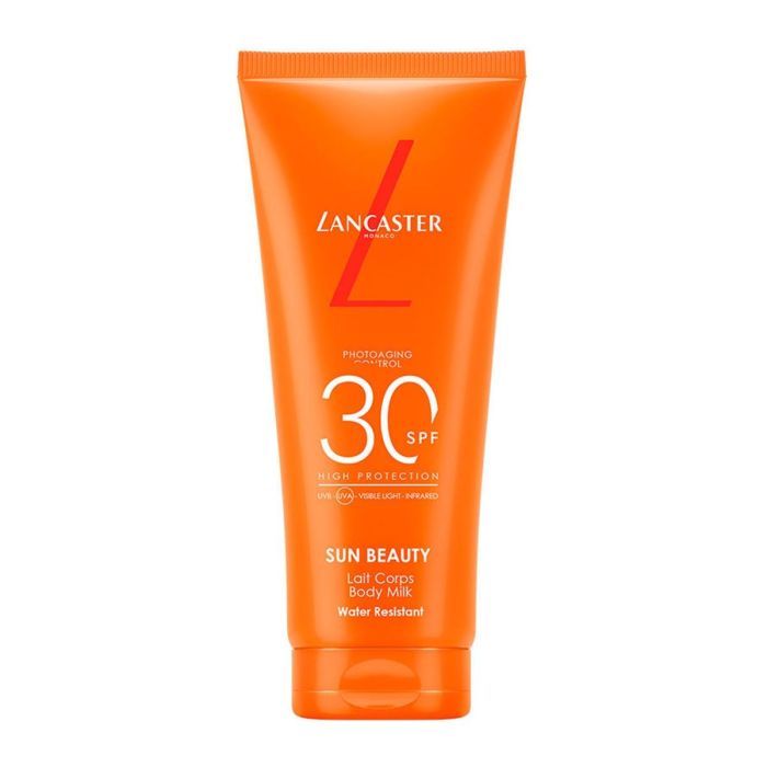 LANCASTER SUN BEAUTY Protector Solar Corporal SPF30 100ml – Full Light UVA/UVB/IR, Anti-Fotoenvejecimiento, Bronceado Rápido