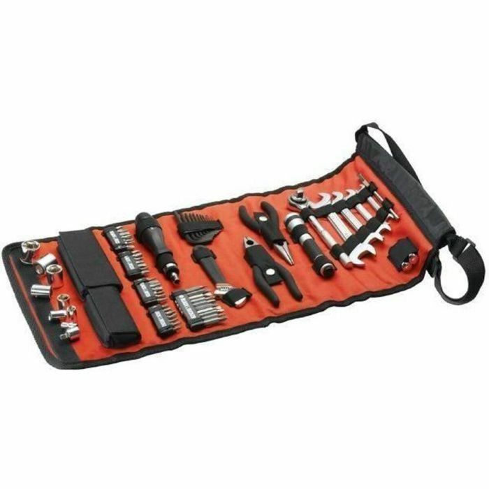 BLACK & DECKER Bolsa enrollable con 71 accesorios para mecánica de automóviles