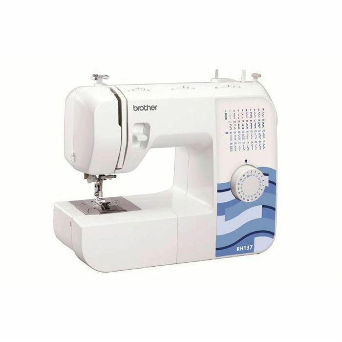 Brother RH-137 Máquina de Coser Mecánica, 37 funciones, 18 puntos, enhebrador aguja, cortador hilo manual, luz LED. 0 Brother RH-137 Máquina de Coser Mecánica, 37 funciones, 18 puntos, enhebrador aguja, cortador hilo manual, luz LED. 0