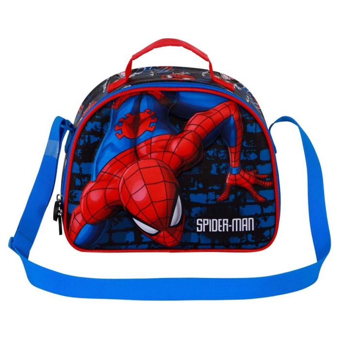 Bolsa Portamerienda 3D Wall Marvel Spiderman Rojo 1 Bolsa Portamerienda 3D Wall Marvel Spiderman Rojo 1