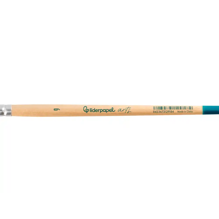 Liderpapel Pincel n 9 Punta Filbert Lengua de Gato Pelo Sintético Certificado para Acrílica y Acuarela 3
