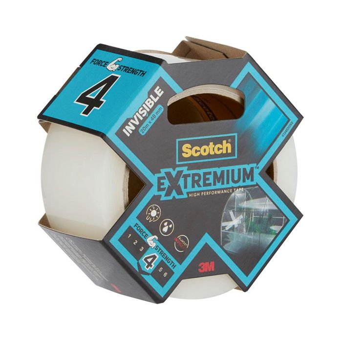 Cinta americana extremium 4, invisible, 20 m x 48 mm Cinta americana extremium 4, invisible, 20 m x 48 mm