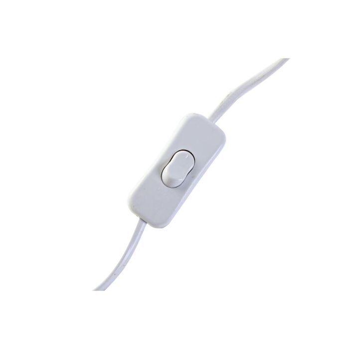 DKD Home Decor Lámpara de Sobremesa Indio de Mango y Poliéster E27 Marrón Blanco 12 x 41 x 33 cm 2 DKD Home Decor Lámpara de Sobremesa Indio de Mango y Poliéster E27 Marrón Blanco 12 x 41 x 33 cm 2