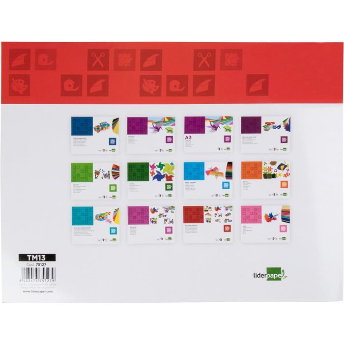 Bloc Trabajos Manuales Liderpapel Papel Metalizado 240x315 mm 10 Hojas Colores Surtidos 2