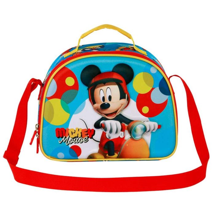 Bolsa Portamerienda 3D Scooter Disney Mickey Mouse Azul 1