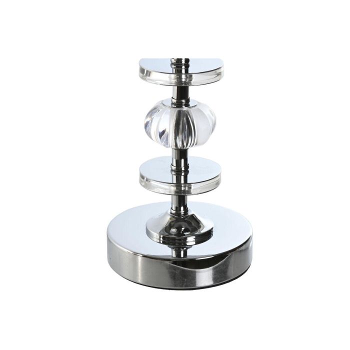 DKD Home Decor Lámpara de Sobremesa Tradicional E14 25W Metal, Acrílico y Tela Blanco Beige para Interior 43 cm Alto (Pack de 2) 3 DKD Home Decor Lámpara de Sobremesa Tradicional E14 25W Metal, Acrílico y Tela Blanco Beige para Interior 43 cm Alto (Pack de 2) 3